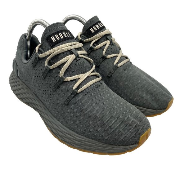 NOBULL Shoes - NOBULL Ripstop Runners in Dark Gray Gum Sole Unisex Adult Sneakers Sz M 6.5/W 8